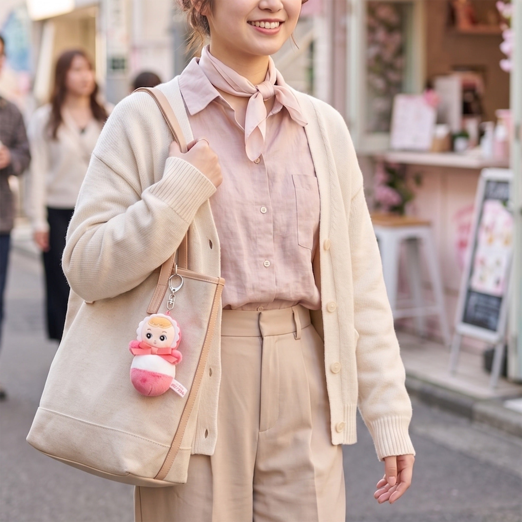 おきあがりポロンちゃんチャーム Strawberry Milk