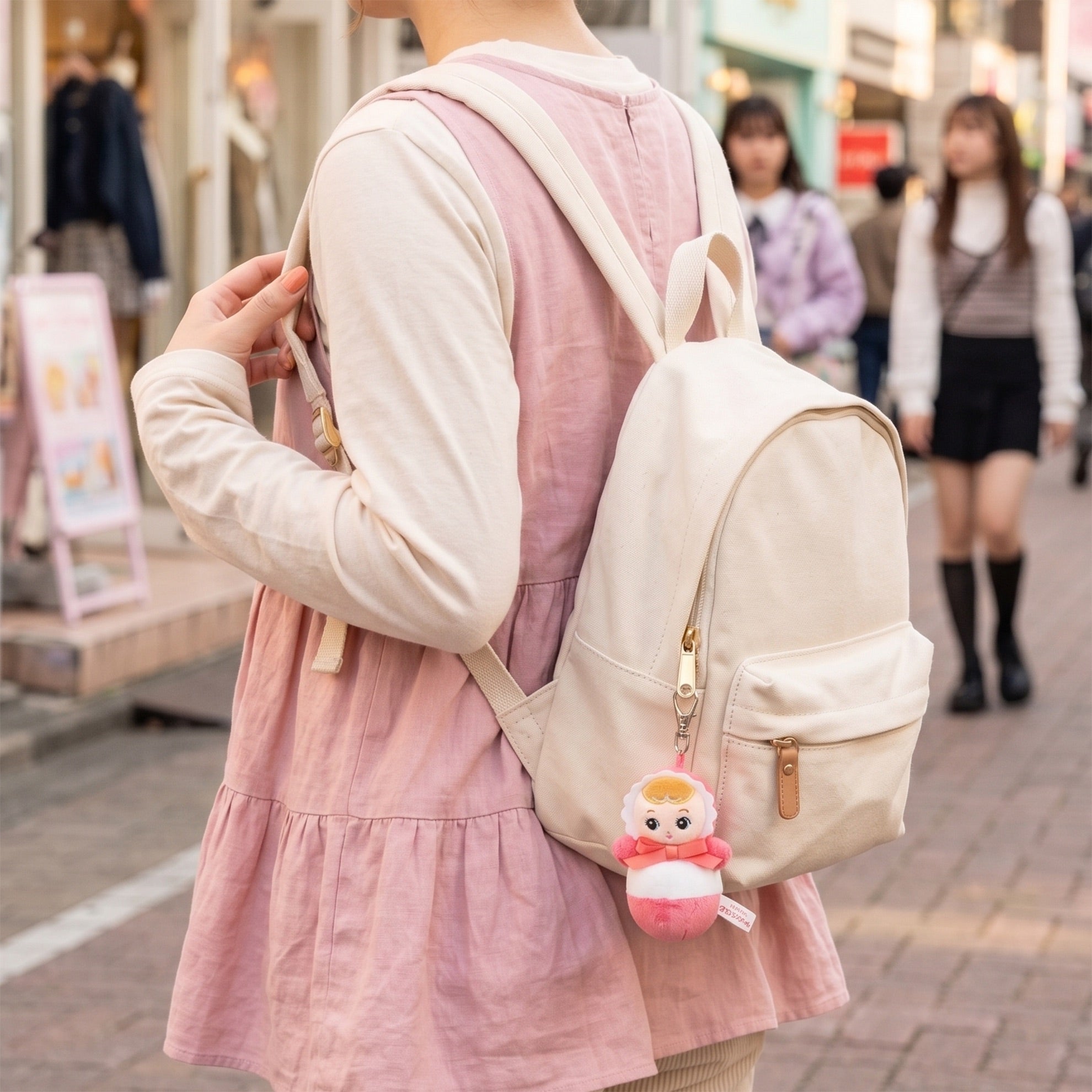 おきあがりポロンちゃんチャーム Strawberry Milk